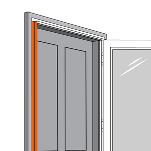 Andersen EMCO Panel Storm Door Custom Latch Rail
